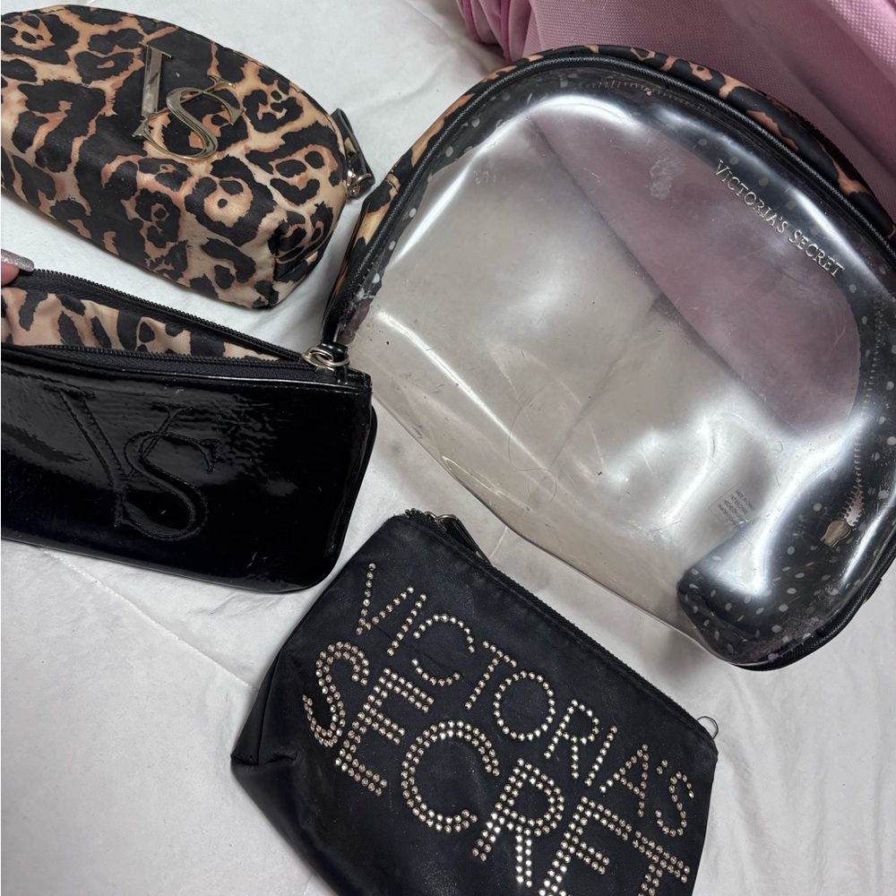 Victoria's Secret Black and Brown Cosmetic Bag Collection